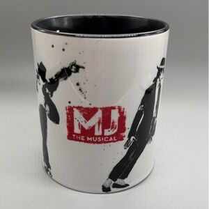 MJ The Musical Coffee Mug Michael Jackson Broadway White Black Red King of Pop